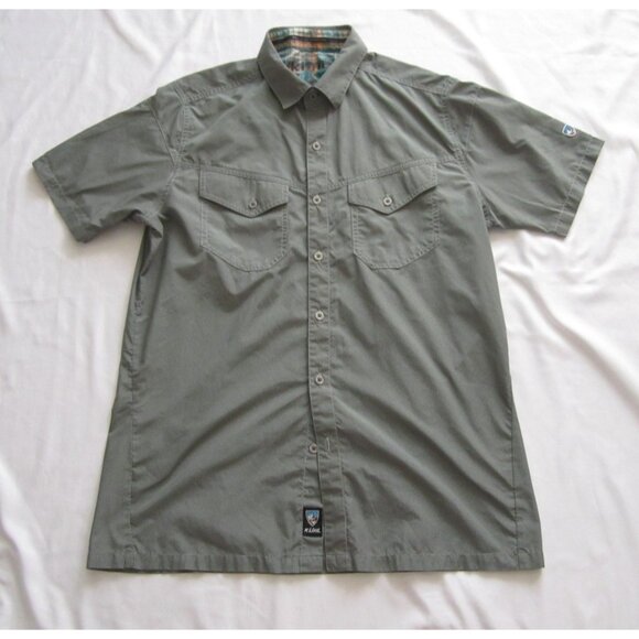 Men's Kuhl Eluxur Polyester Short Sleeve Shirt Sz Small (MT640) - Picture 1 of 11